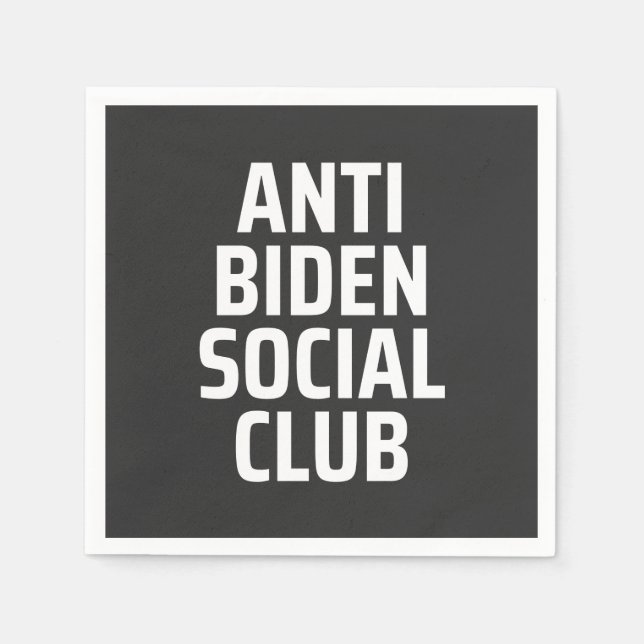 Anti Biden Social klubb Pappersservett (Framsidan)