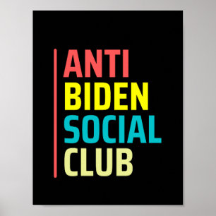 Anti Biden Social klubb Poster