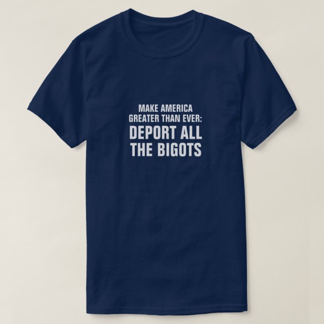 Anti bigott personT-tröja Tee Shirt (Design framsida)