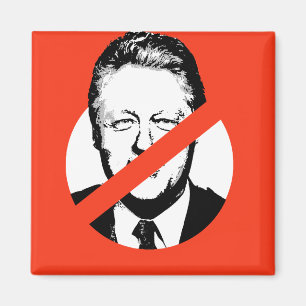 ANTI BILL CLINTON MAGNET
