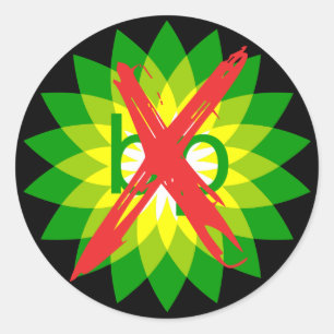 Anti-BP-rund fästpunkt Runt Klistermärke