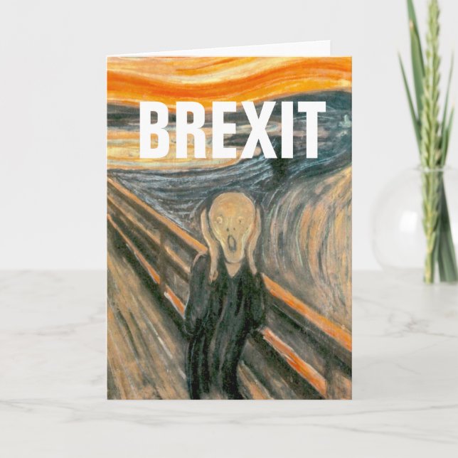 ANTI BREXIT, ", skriet" vid Edvard Munch, 1893: Kort (Framsida)