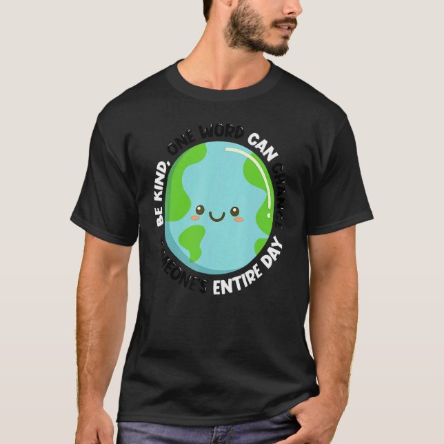 Anti Bully Orange Be Kind  Unity Day Anti Bullying T Shirt (Framsida)
