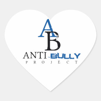 Anti-Bully-projektartiklar för att främja anti-Bul Hjärtformat Klistermärke