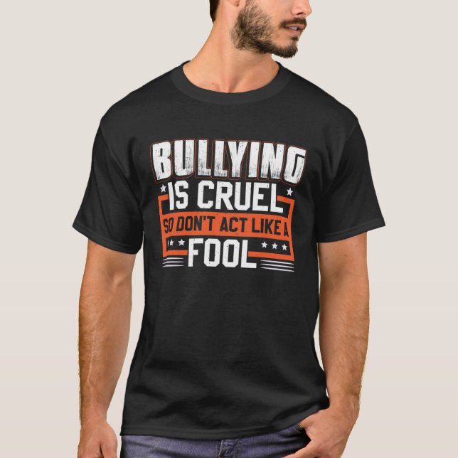 Anti Bully Unity Day Anti Bullying T Shirt (Framsida)