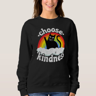Anti-Bullying Rainbow Peace Kind Hippie Cat Välj T Shirt