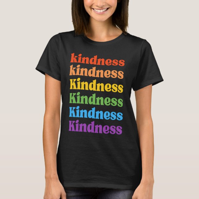 Anti Bullying Unity Day Kindness Rainbow Kids Grap T Shirt (Framsida)