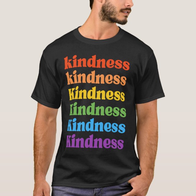 Anti Bullying Unity Day Kindness Rainbow Kids Grap T Shirt (Framsida)