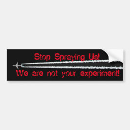 Anti Chem Trail Bumper Sticker Bildekal