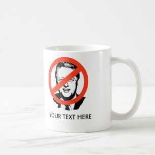 ANTI-CLINTON: ANTI-Räkning Clinton Kaffemugg