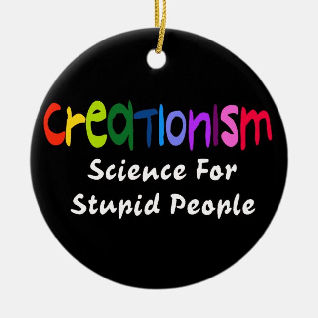 Anti-Creationism Julgransprydnad Keramik (Framsidan)