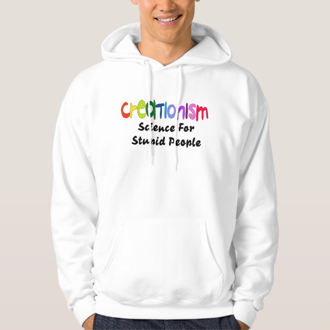 Anti-Creationism Sweatshirt Med Luva (Framsida)