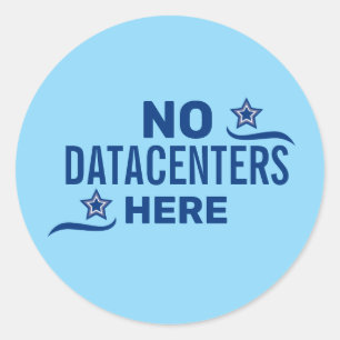 Anti-datacenter politisk runt klistermärke