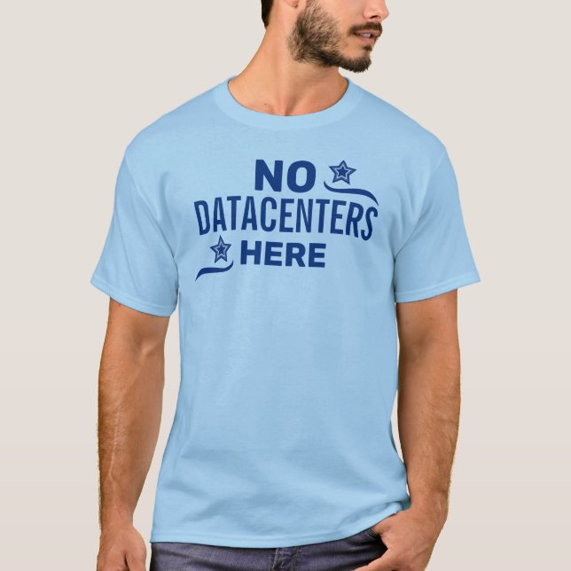 Anti-datacenterpolitisk T Shirt (Framsida)