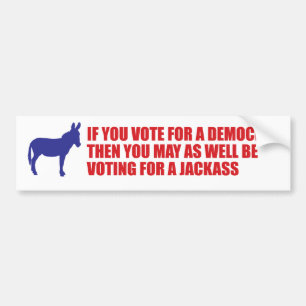 anti-demokrat bildekal