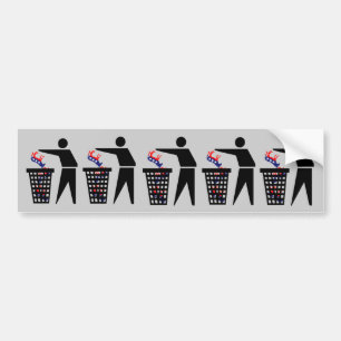 Anti demokrater bildekal