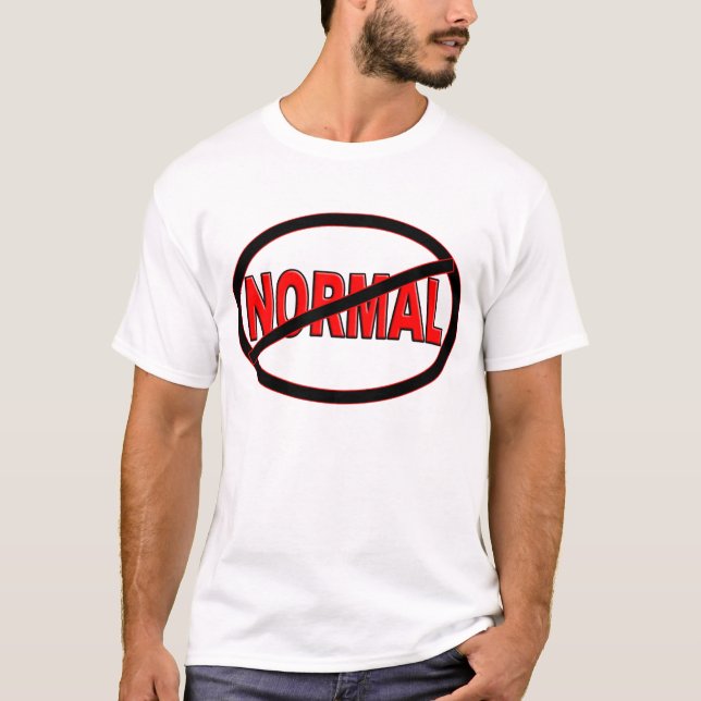 Anti - det normala t shirt (Framsida)
