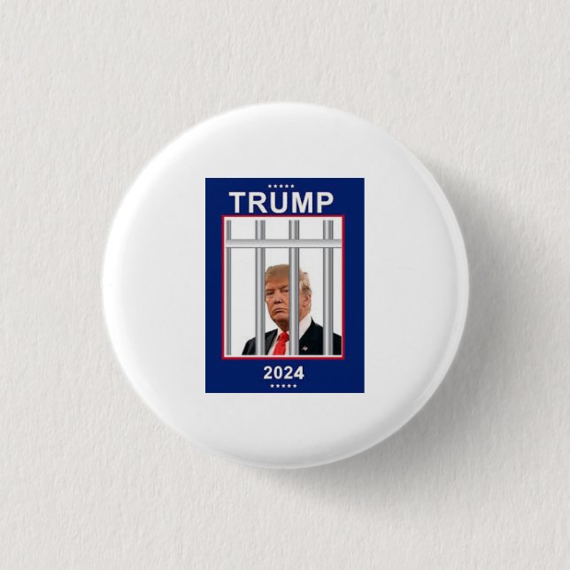 Anti Donald Trump 2024 Fängelse Knapp (Framsida)