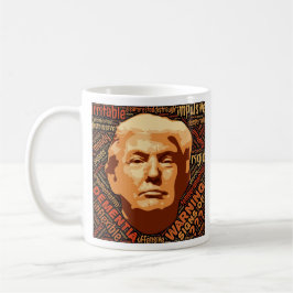 Anti Donald Trump Inte min president Politisk Kaffemugg