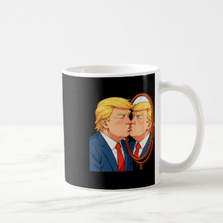 Anti-donald Trump Kissing Mirror - Narcissism Sati Kaffemugg
