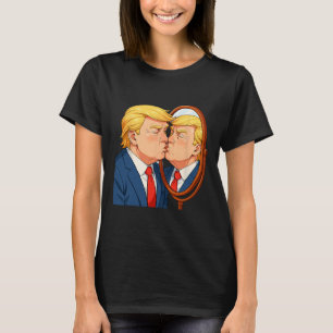 Anti-Donald Trump Kyssande Spegel - Narcissism Mät T Shirt