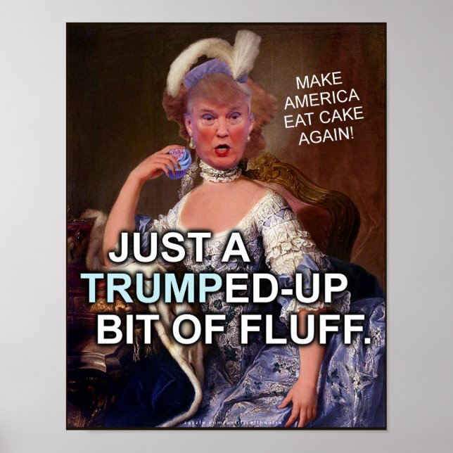 Anti Donald Trump Marie Antoinette 2020 Val Poster (Framsidan)