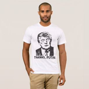 Anti Donald Trump roliga T-tröja, TACK, PUTIN! Tröja