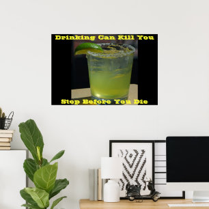 anti-dryck poster på Grönt