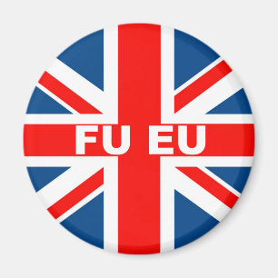 Anti EU British flagga Magnet