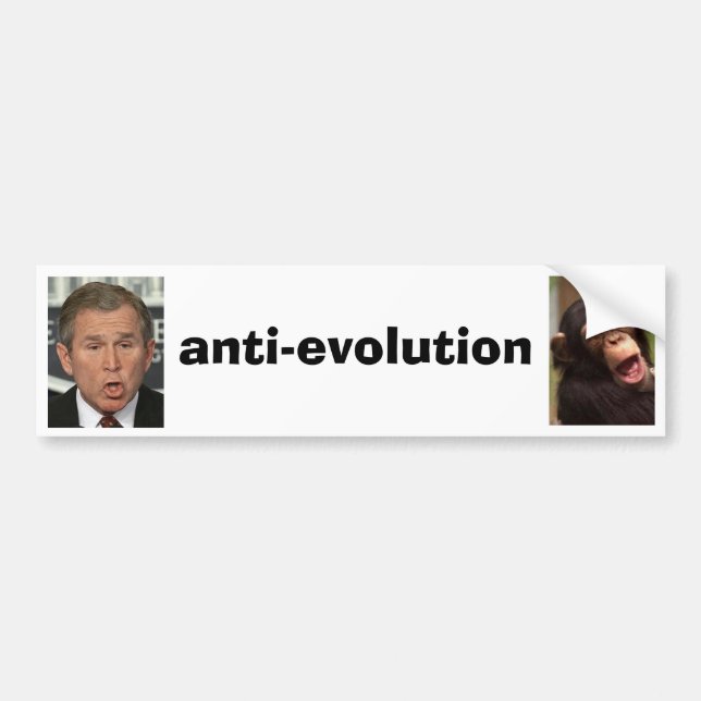 Anti-Evolution Bildekal (Framsidan)
