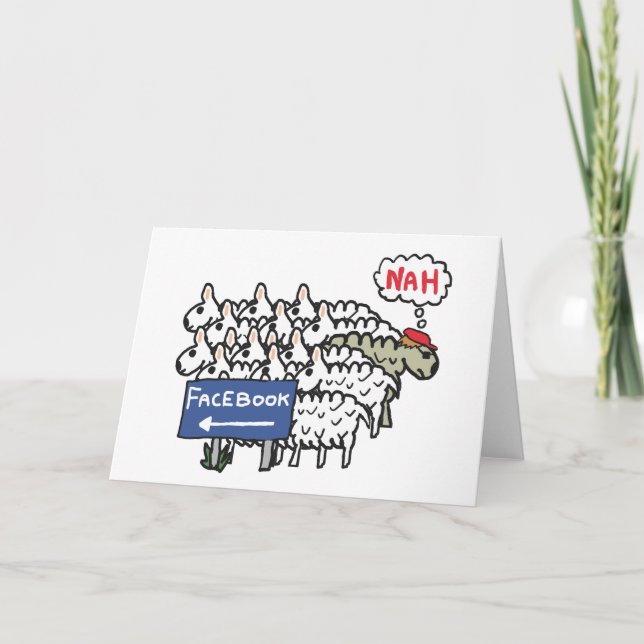 Anti Facebook Kort (Framsida)