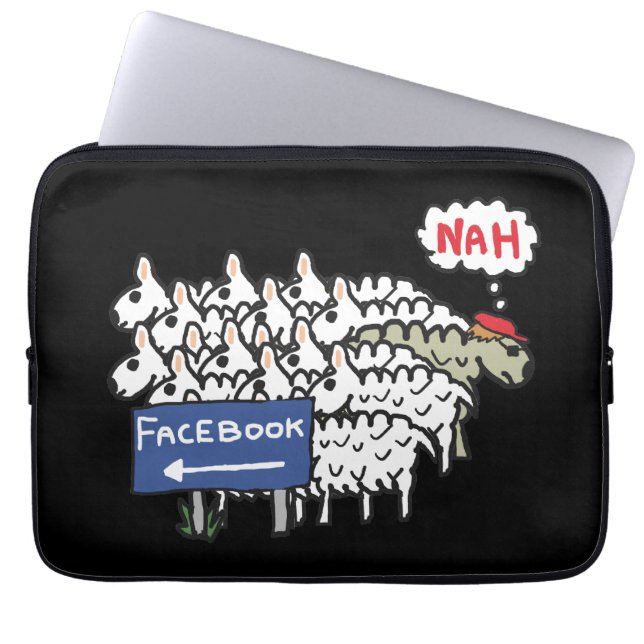 Anti Facebook Laptop Fodral (Framsidan)
