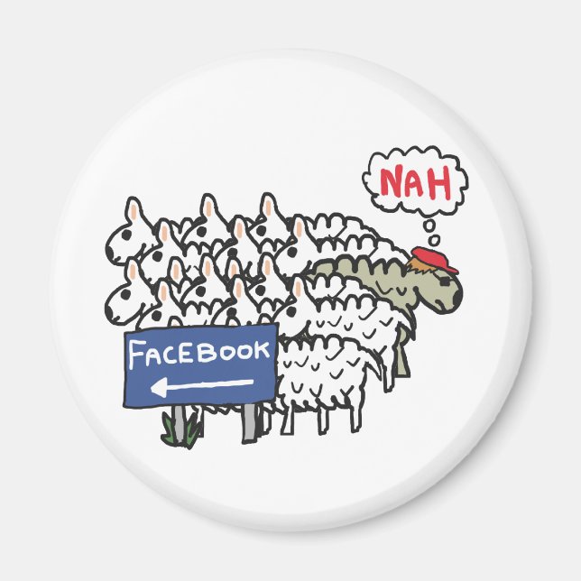 Anti Facebook Magnet (Framsidan)