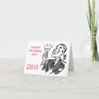 Anti-Fars dag Card, dålig pappa-familjsdysfunktion Kort