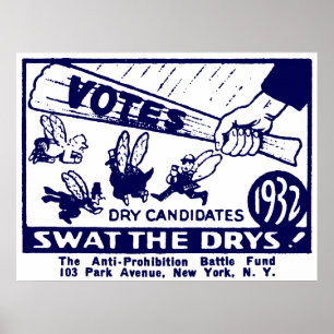 Anti-Förbud kampanj 1932 Poster
