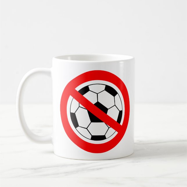 Anti fotboll kaffemugg (Vänster)