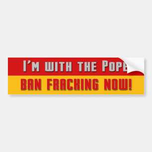 Anti-Fracking Pope bildekal