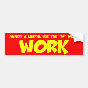 Anti frisinnat arbete bildekal