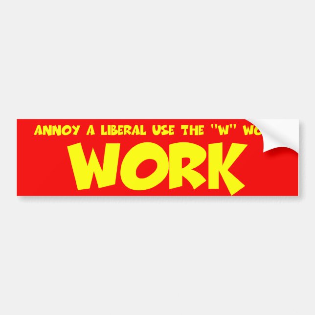Anti frisinnat arbete bildekal (Framsidan)