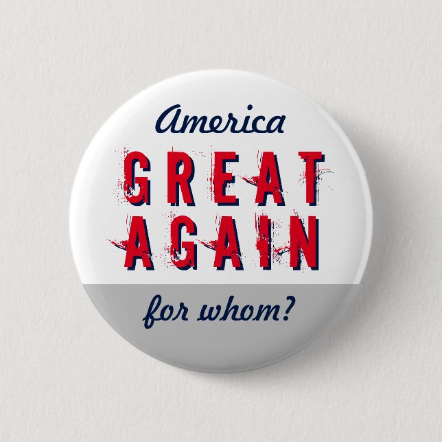 Anti-göra Amerika Underbarare igen, Anpassningsbar Knapp (Framsida)