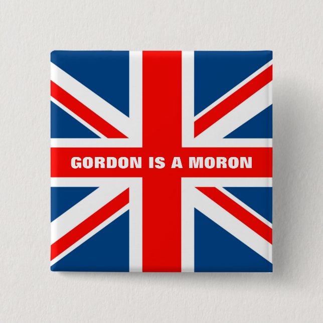 Anti Gordon Brown anti arbete Knapp (Framsida)