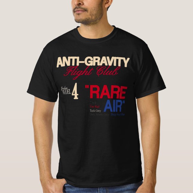 Anti Gravity Flight Klubb, Sällsynt Luft Stil, Sne T Shirt (Framsida)