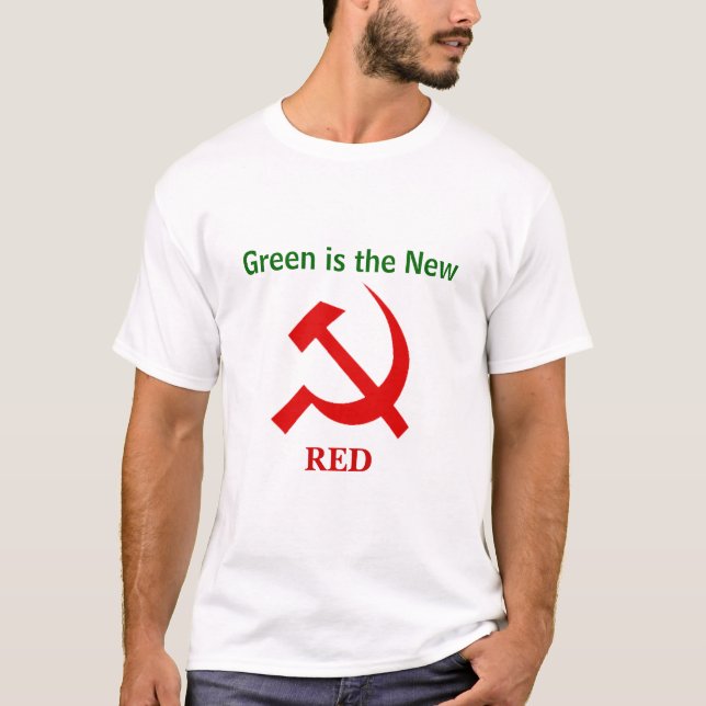 Anti grön skjorta tee shirt (Framsida)