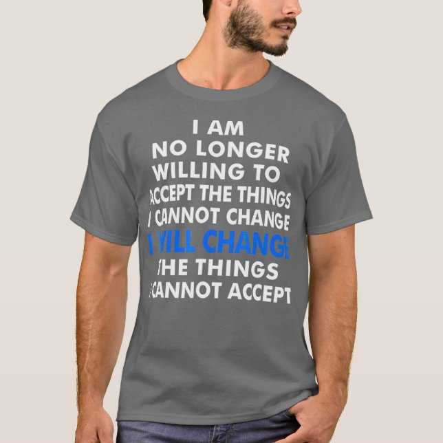 Anti-Gun I kommer att ändra Gun Control T Shirt (Framsida)