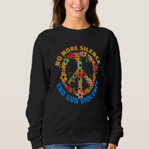 Anti-Gun Inget Mer Tystnad Stoppa Våld Med Skjutva T Shirt