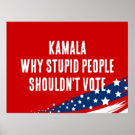 Anti-Harris Kamala Politiska stympade människor Poster