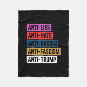 Anti-Hatare Lögner Rasism Fascism Motstånd Protest Fleecefilt