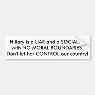 Anti-Hillary bildekal