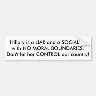 Anti-Hillary bildekal
