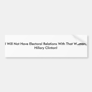 Anti-Hillary Clinton bildekal